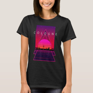 Camiseta Colonia Skyline 80's 90s Vaporwave Retro estético