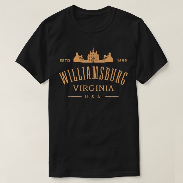 Camiseta Colonial Williamsburg VA Design Williamsburg Virgi (Diseño del anverso)