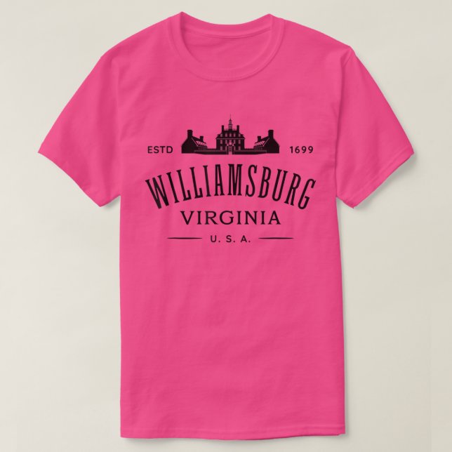 Camiseta Colonial Williamsburg VA Design Williamsburg Virgi (Diseño del anverso)