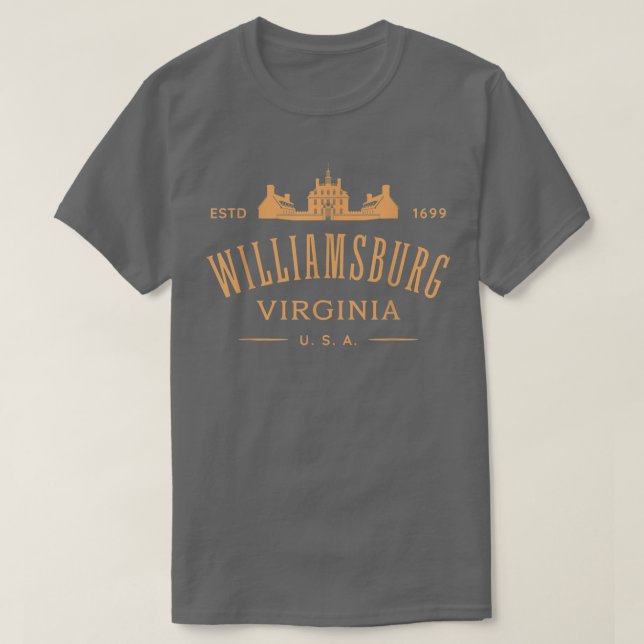 Camiseta Colonial Williamsburg VA Design Williamsburg Virgi (Diseño del anverso)