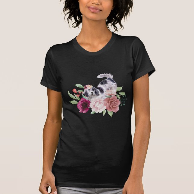 Camiseta Colonizador de inglés floral (Anverso)