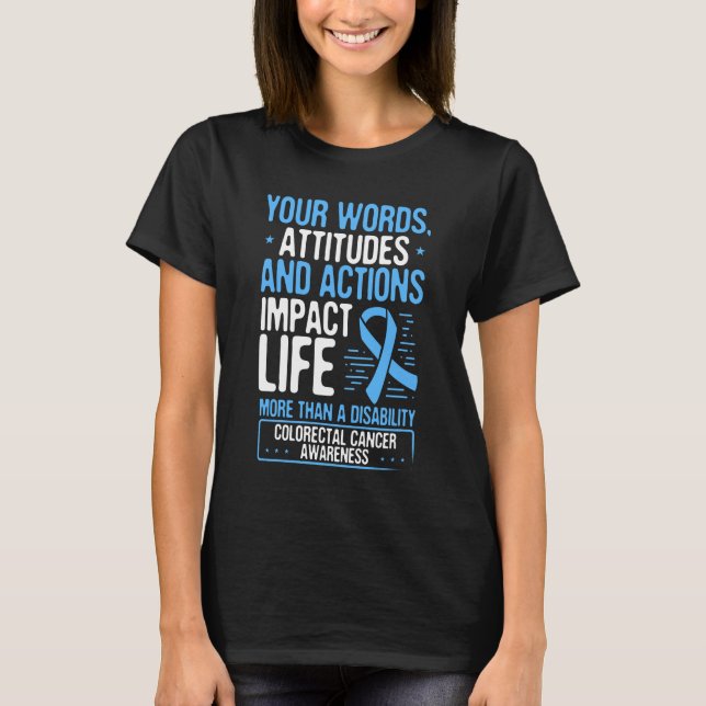 Camiseta Colonoscopia de sobreviviente de Guerrero del Cánc (Anverso)