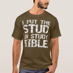 Camiseta Coloqué el estudio en la Biblia Tee con problemas