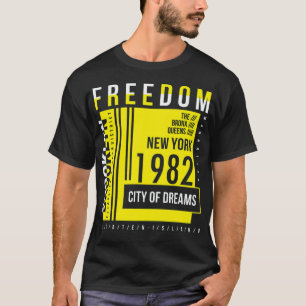Camiseta Color amarillo de la libertad