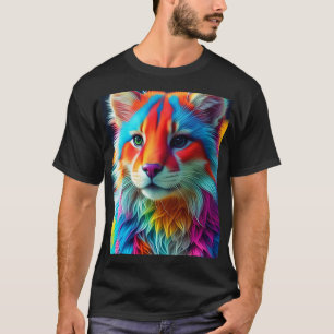 Camiseta Color arcoiris Cat-68587