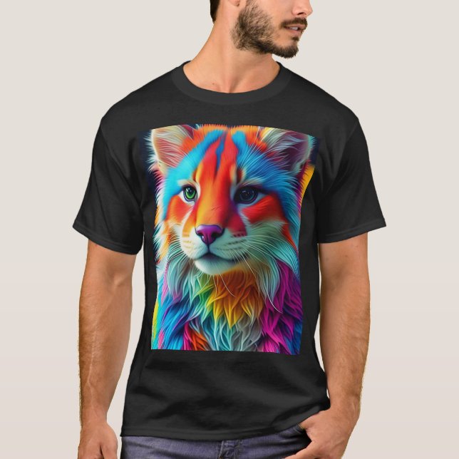 Camiseta Color arcoiris Cat-68587 (Anverso)