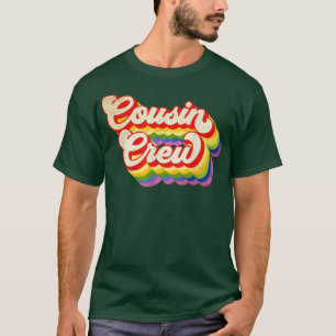 Camiseta Color arcoiris del equipo de primos para niños Chi