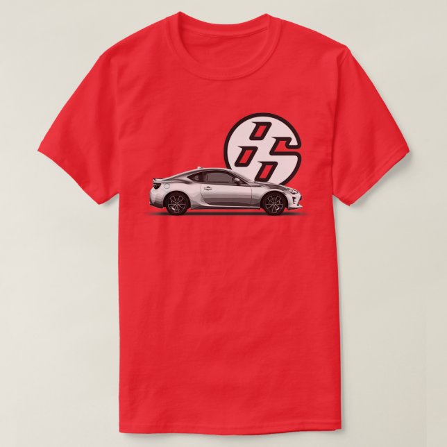 Camiseta Color blanco del lado GT86 (Diseño del anverso)