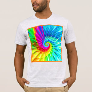Camiseta Color Burst Spiral Pattern Art