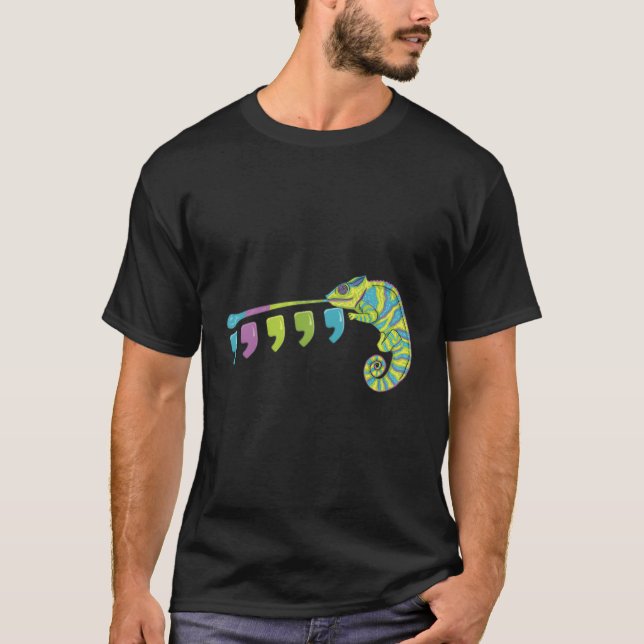 Camiseta Color Cambiando Chameleon Comma Chameleon (Anverso)