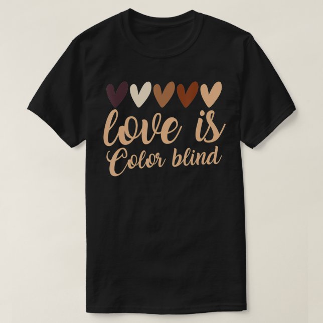 Camiseta Color ciego-color aceptado Blind Love animal (Diseño del anverso)
