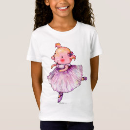 Camiseta Color de agua de cerdo de raza Ballerina