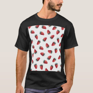 Camiseta Color de agua de fresas: Modelo lúdico sin foco