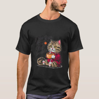 Camiseta Color de agua realista del gato color de la pintur