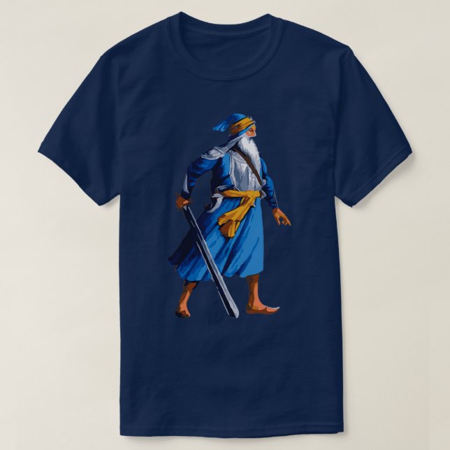Camiseta Color de Baba Deep Singh (Diseño del anverso)