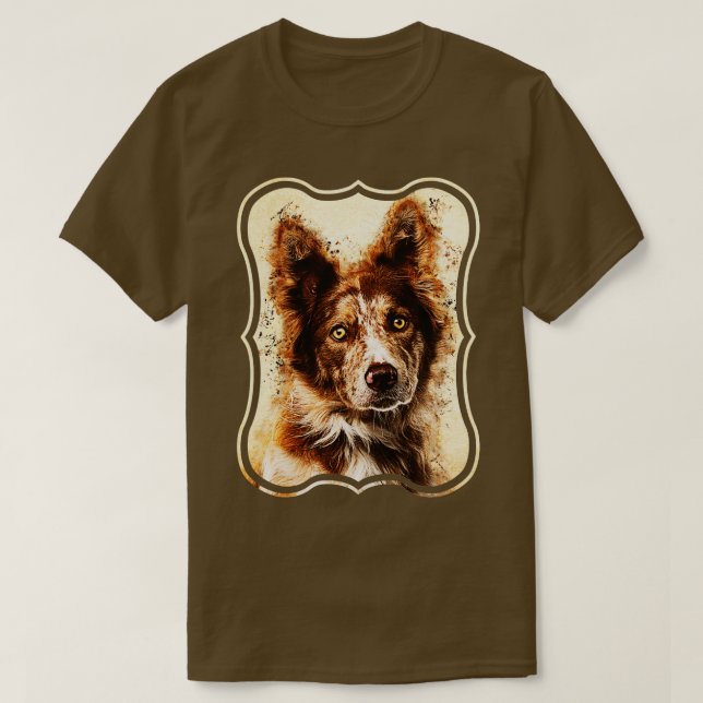 Camiseta Color de borde 2 (Diseño del anverso)