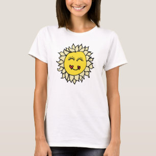 Camiseta Color de dibujo de Sun de mamá Peggy