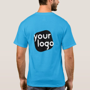 Camiseta Color de fondo personalizado moderno Añadir su log
