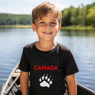 Camiseta Color de impresión de pie para animales de Canadá