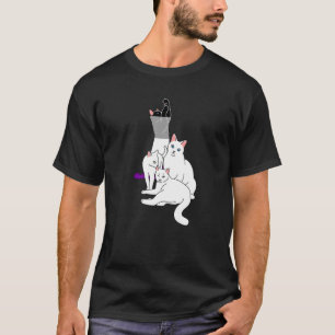 Camiseta Color De La Bandera Del Orgullo Del Ace Del Pile A