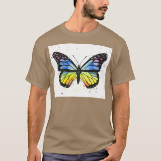 Camiseta Color de la mariposa arcoiris