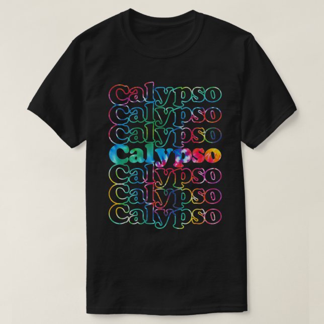 Camiseta Color de la música calipso1 (Diseño del anverso)