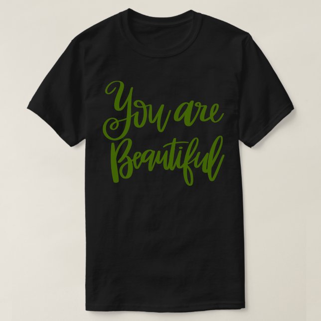 Camiseta Color de la plancha verde aguacate (Diseño del anverso)