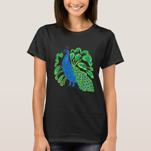 Camiseta Color De Las Plumas (Anverso)