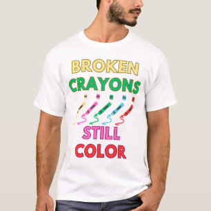 Camiseta color de los crayones rotos