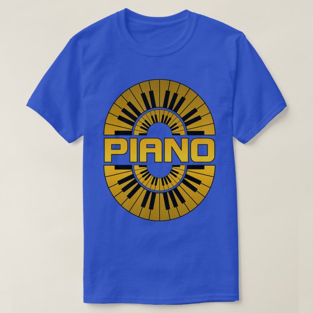 Camiseta Color de oro de piano (Diseño del anverso)