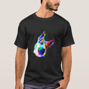 Camiseta Color de perro pastor alemán Splash Pop Art Modern