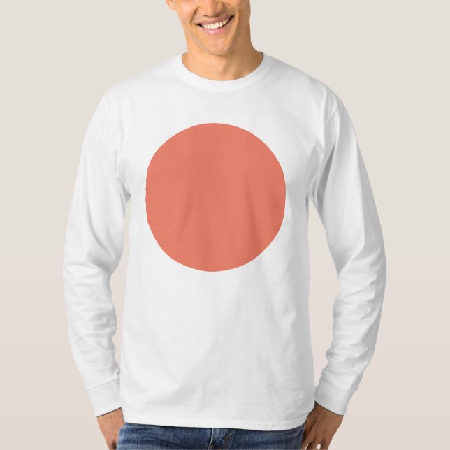 Camiseta Color de primavera verano melocotón rosa (Anverso)