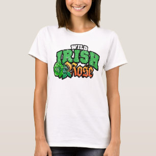 Camiseta Color de rosa irlandés salvaje