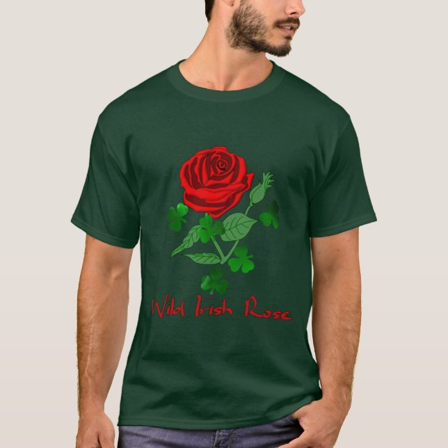 Camiseta Color de rosa irlandés salvaje (Anverso)