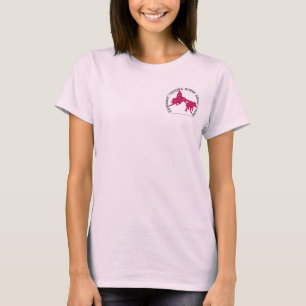Camiseta Color de rosa orgánico de Femme Naturel de la