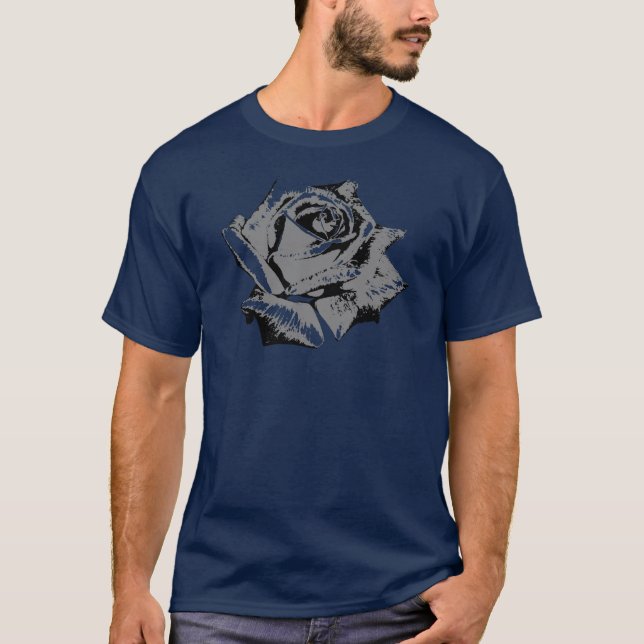 Camiseta Color de rosa oscuro - oscuridad (Anverso)