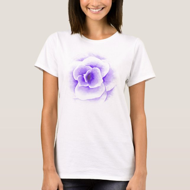 Camiseta Color de rosa púrpura (Anverso)