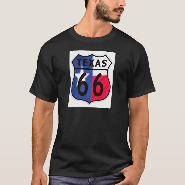 Camiseta Color de Tejas de la ruta 66 (Anverso)