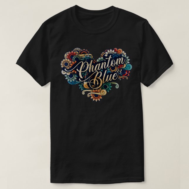 Camiseta COLOR DE VINTACIÓN Fantasma Blue VIGNETTE (Diseño del anverso)