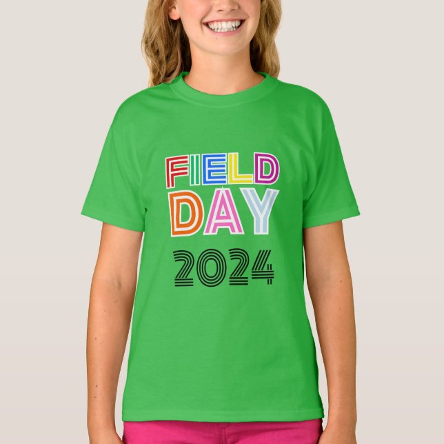 Camiseta Color del alumno del día de la escuela Equipo de Q (Anverso)