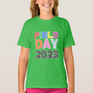 Camiseta Color del alumno del día de la escuela Equipo de Q