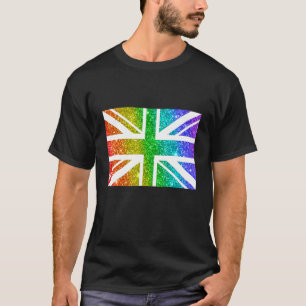 Camiseta Color del arcoiris Patriótico Reino Unido Bandera 