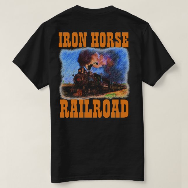 CAMISETA COLOR DEL CABALLO DE HIERRO RALROAD (Reverso del diseño)