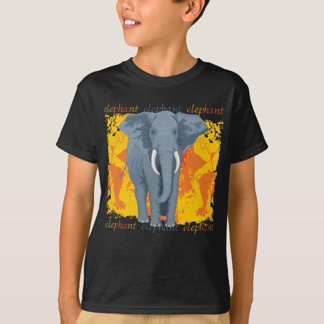 Camiseta Color del elefante (Anverso)