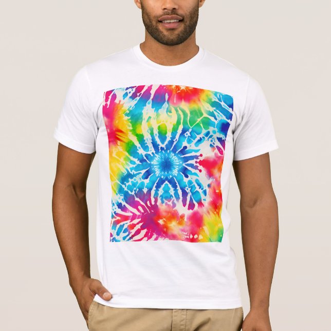 Camiseta *~* Color del hipster del arco iris retro (Anverso)