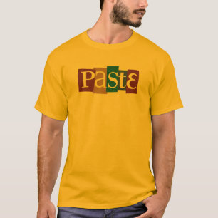 Camiseta Color del logotipo del bloque de la goma