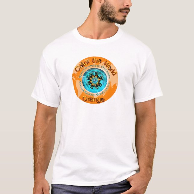 Camiseta Color del Naranja mundial - Círculo de hielo dual  (Anverso)