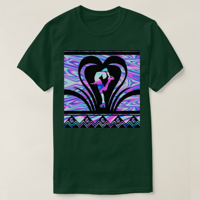 Camiseta Color del patinaje artístico (Diseño del anverso)