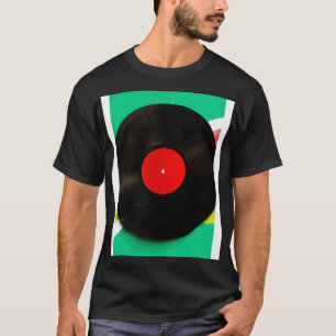 Camiseta Color del registro de vinilo retro 1