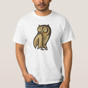 Camiseta Color del símbolo de búho